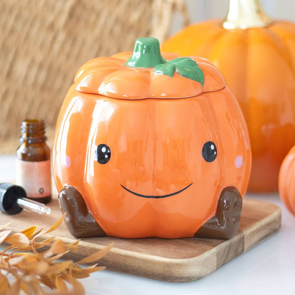 Cute Pumpkin Fall and Autumn Oil Burner and Wax Warmer