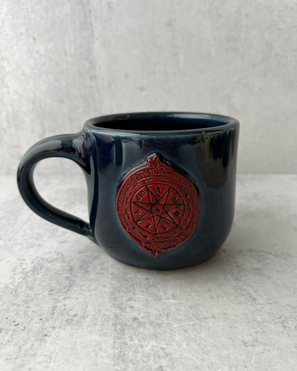 Orlok Sigil Mug Smaller, dark blue 15 oz