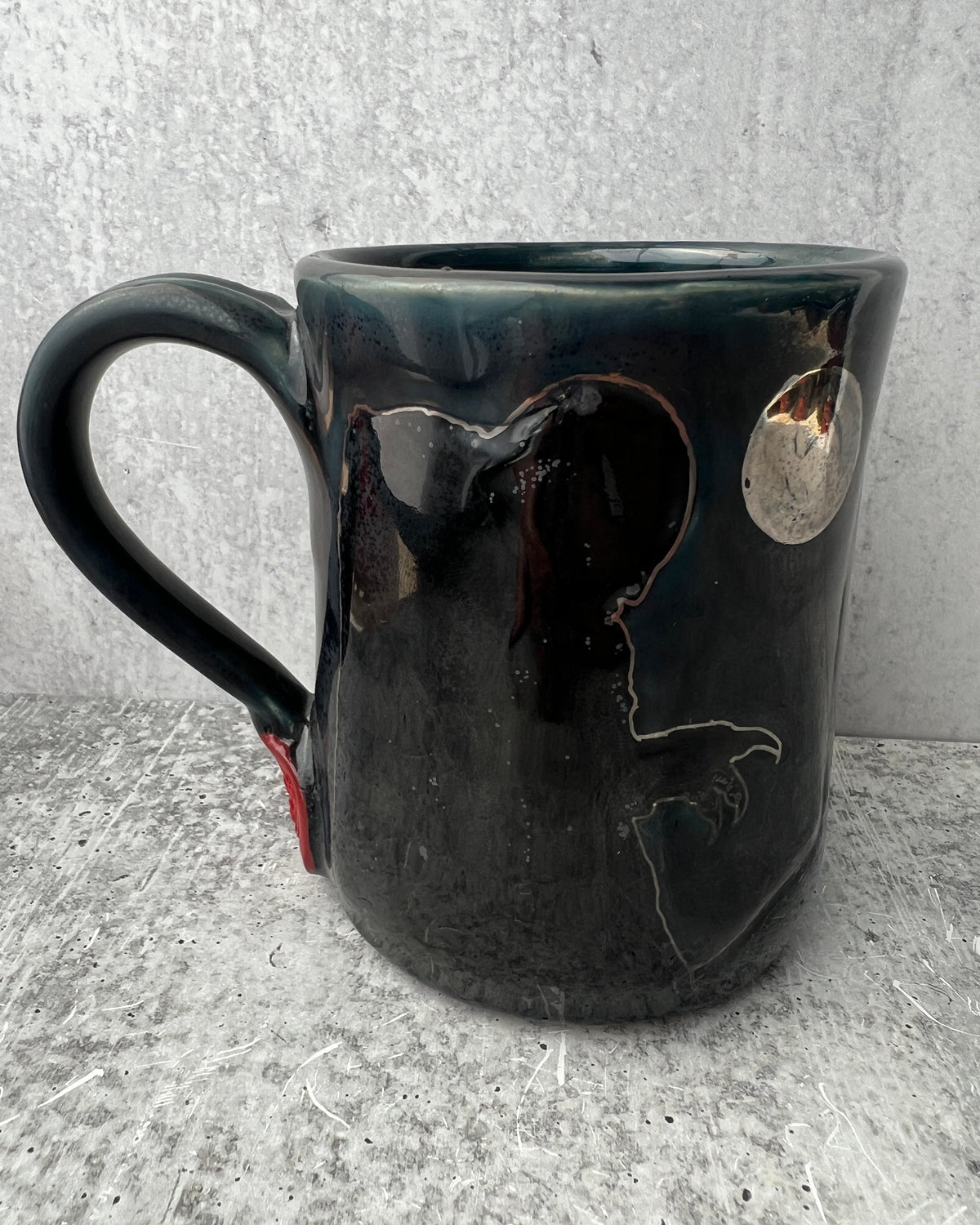 The Nosferatu Mug 18oz No Coffin thumb rest!