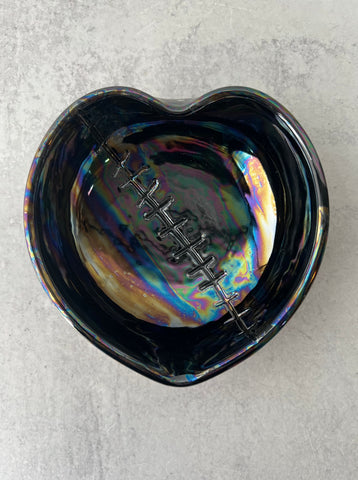 Black Mother of Pearl Mended Heart Bowl - Large 3