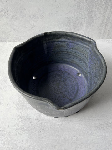 Wide Purple/Black/Gray Planter