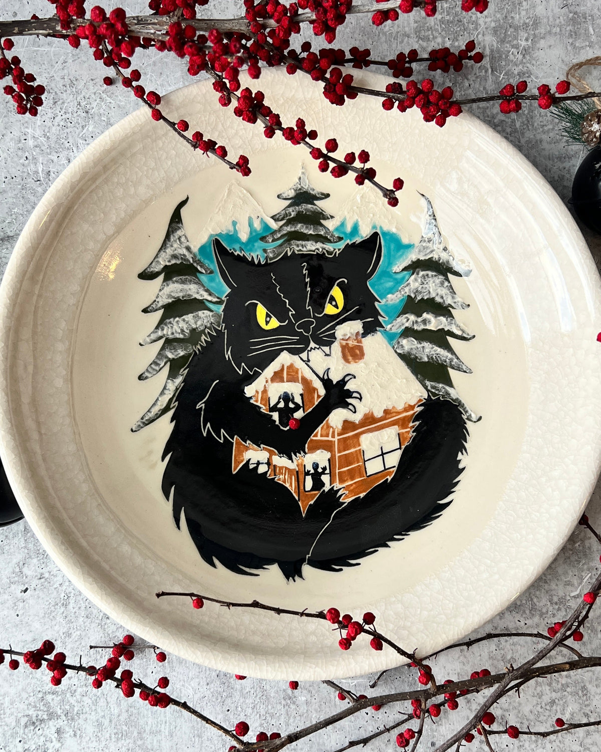 Yule Cat Platter