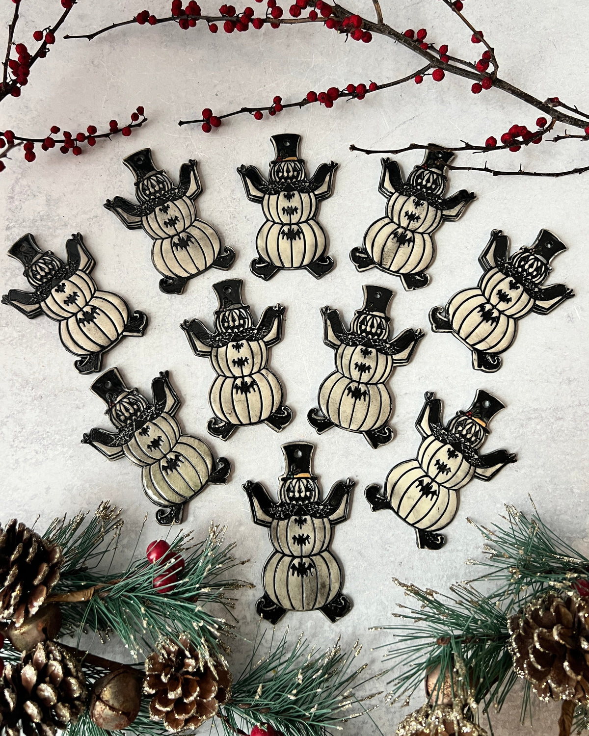 Snow Man o'lantern Ornament