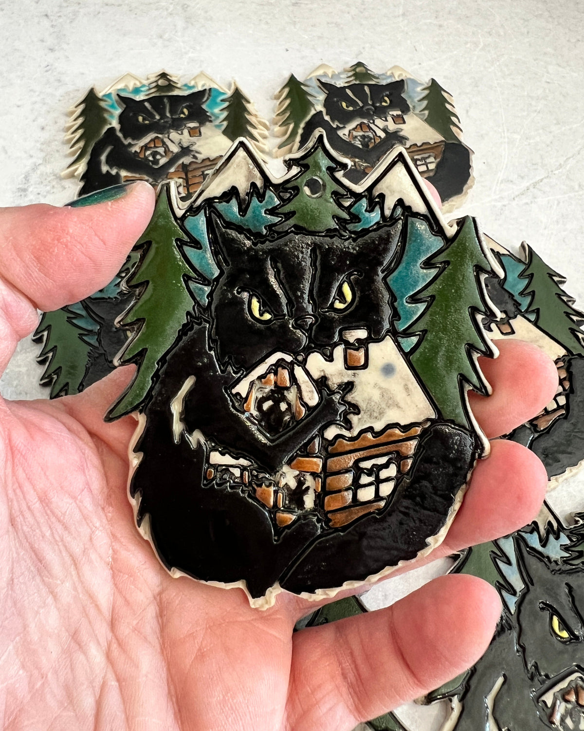 Discounted Yule Cat Ornament