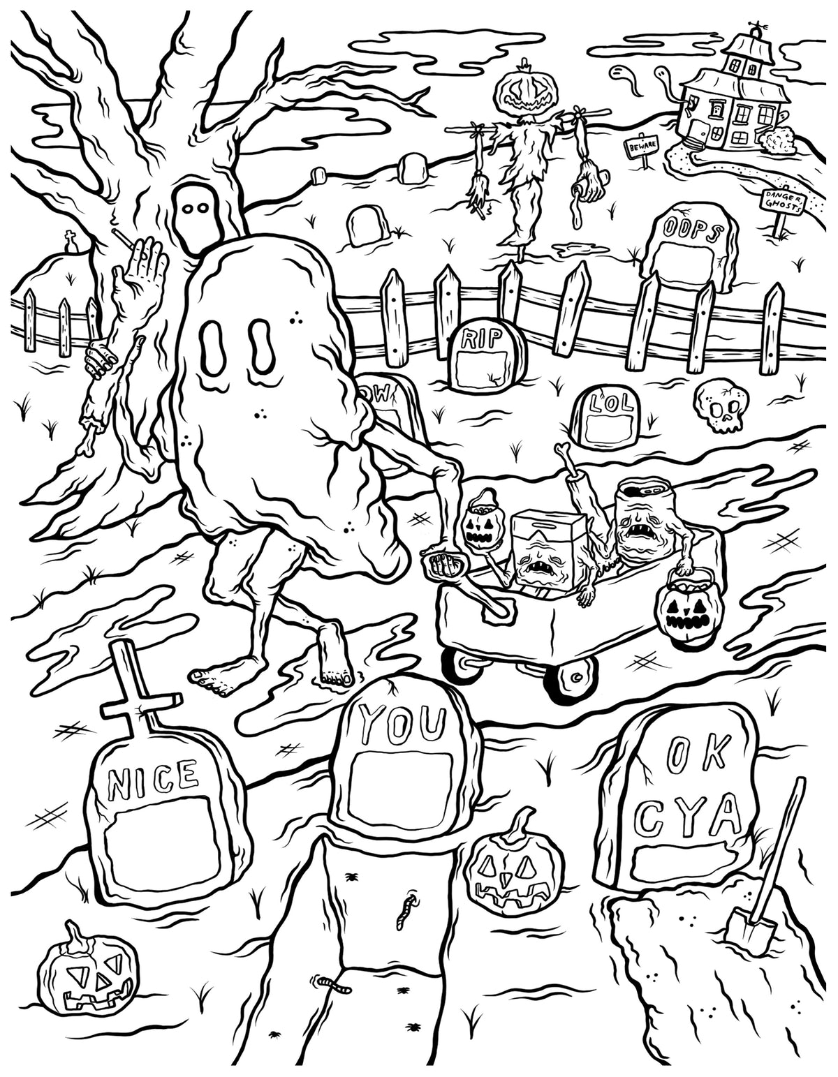 Darksome's Halloween Coloring BOO-k!