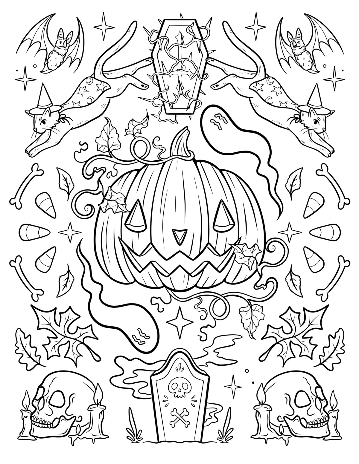 Darksome's Halloween Coloring BOO-k!