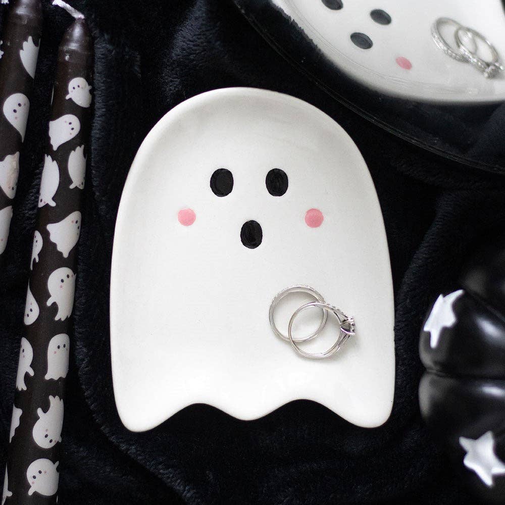 Sweet Halloween Ghost Trinket Dish