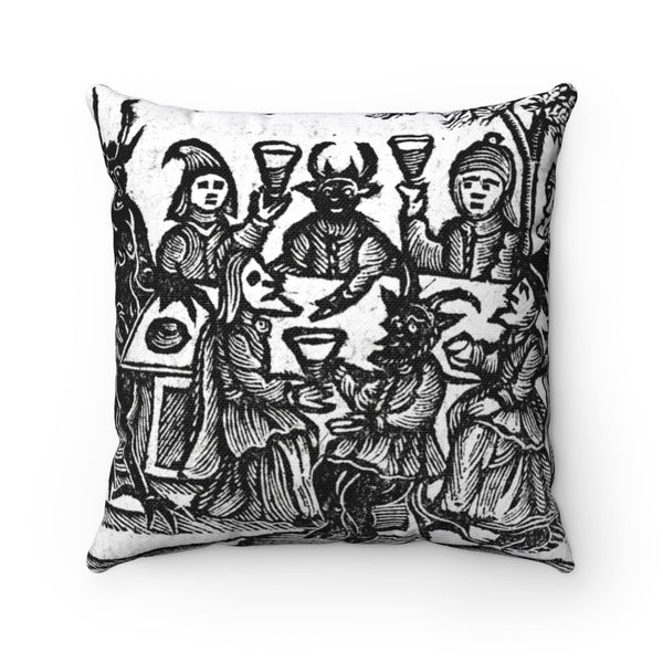 The Dinner Party Square Pillow