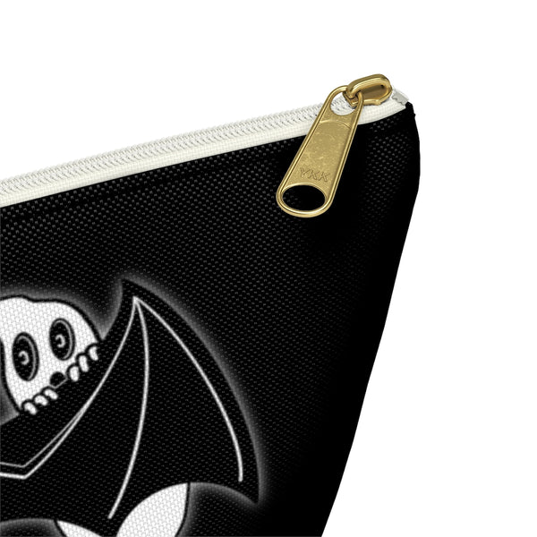 Bat and Peeking Ghosts Accessory Pouch w T-bottom