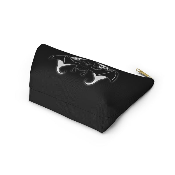 Bat and Peeking Ghosts Accessory Pouch w T-bottom