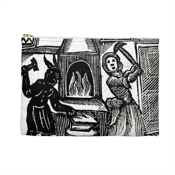 Blacksmithing with the Devil Zipper Pouch