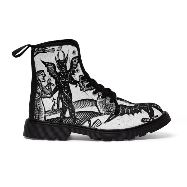 Gifts for the Devil Women's Canvas Boots