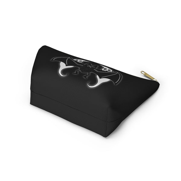 Bat and Peeking Ghosts Accessory Pouch w T-bottom